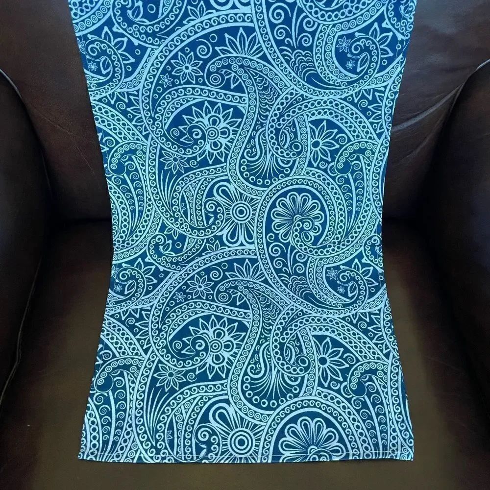 Blue Paisley Table Runner